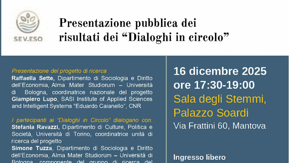 Dialoghi in circolo – Mantova – Presentazione pubblica dei risultati